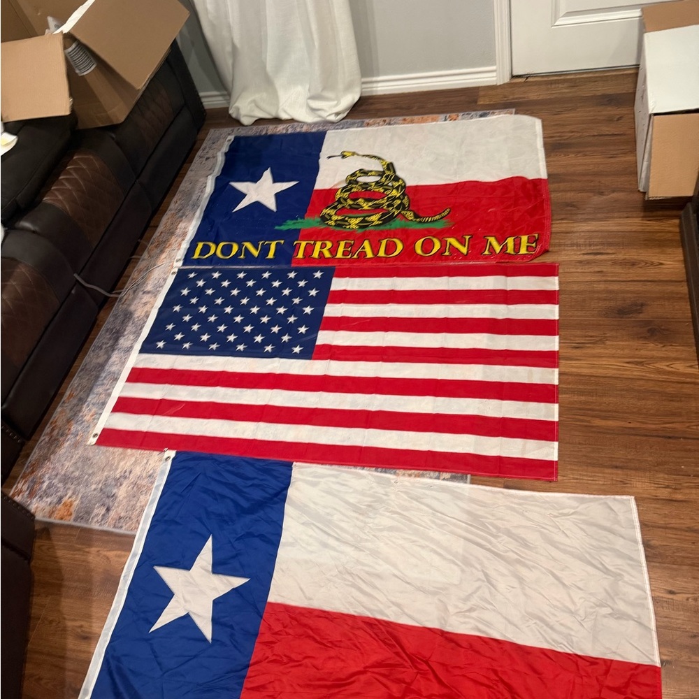 Patriotic Flag Set with Don't Tread On Me Design